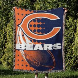 NFL Chicago Bears Football Team Woven Tapestry Blanket Amazing Gift For Fans And Friends Home Decor CBW7