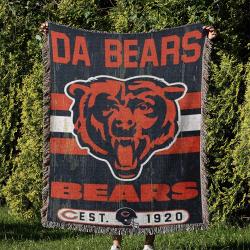 NFL Chicago Bears Football Team Woven Tapestry Blanket Amazing Gift For Fans And Friends Home Decor CBW9
