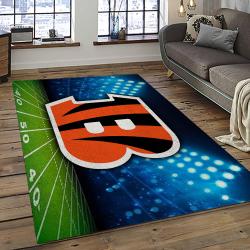 NFL Cincinnati Bengals Football Team Logo Sport Carpet Area Rug Who Dey Nation Gift For Friends CNNS18