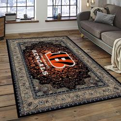 NFL Cincinnati Bengals Football Team Logo Sport Carpet Area Rug Who Dey Nation Gift For Friends CNNS2