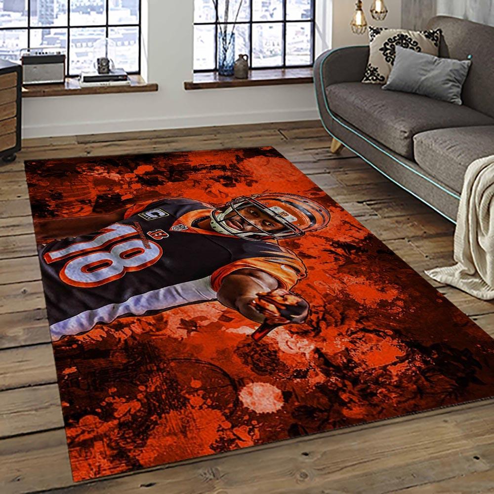 NFL Cincinnati Bengals Football Team Logo Sport Carpet Area Rug Who Dey Nation Gift For Friends CNNS35