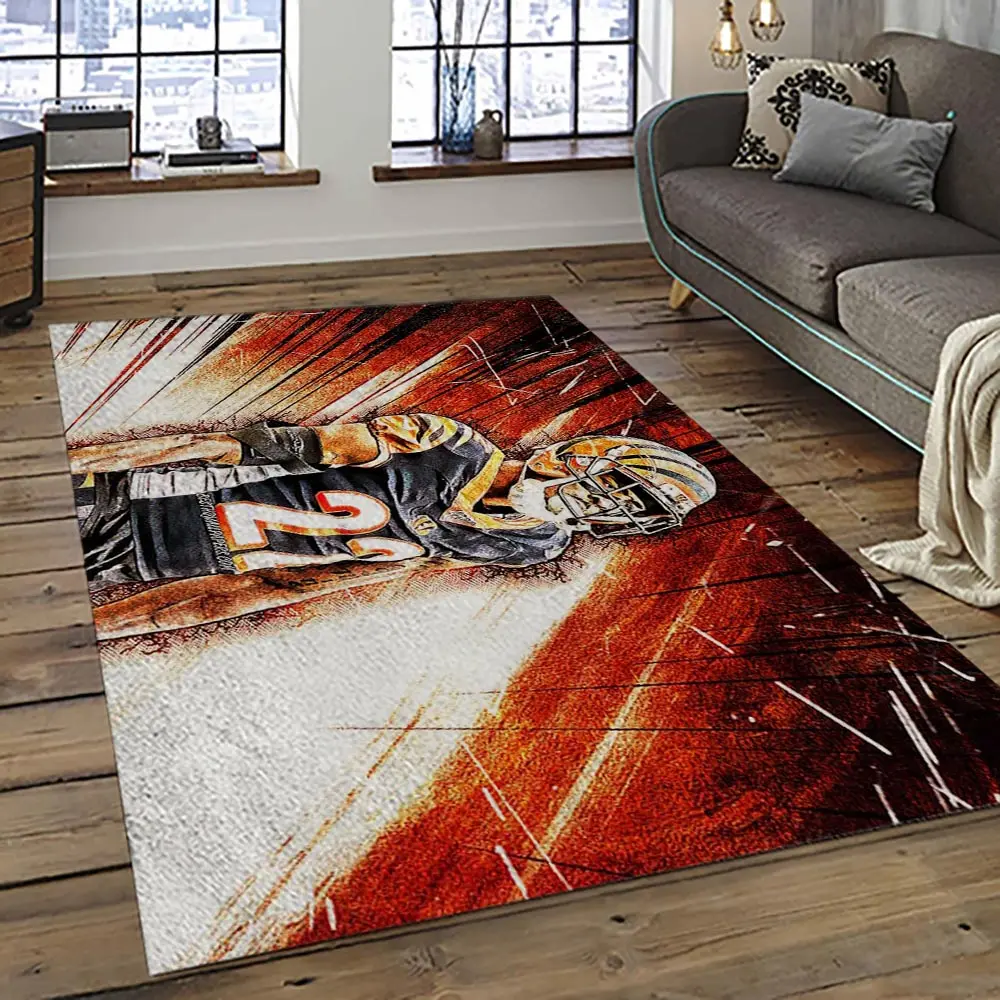 NFL Cincinnati Bengals Football Team Logo Sport Carpet Area Rug Who Dey Nation Gift For Friends CNNS40