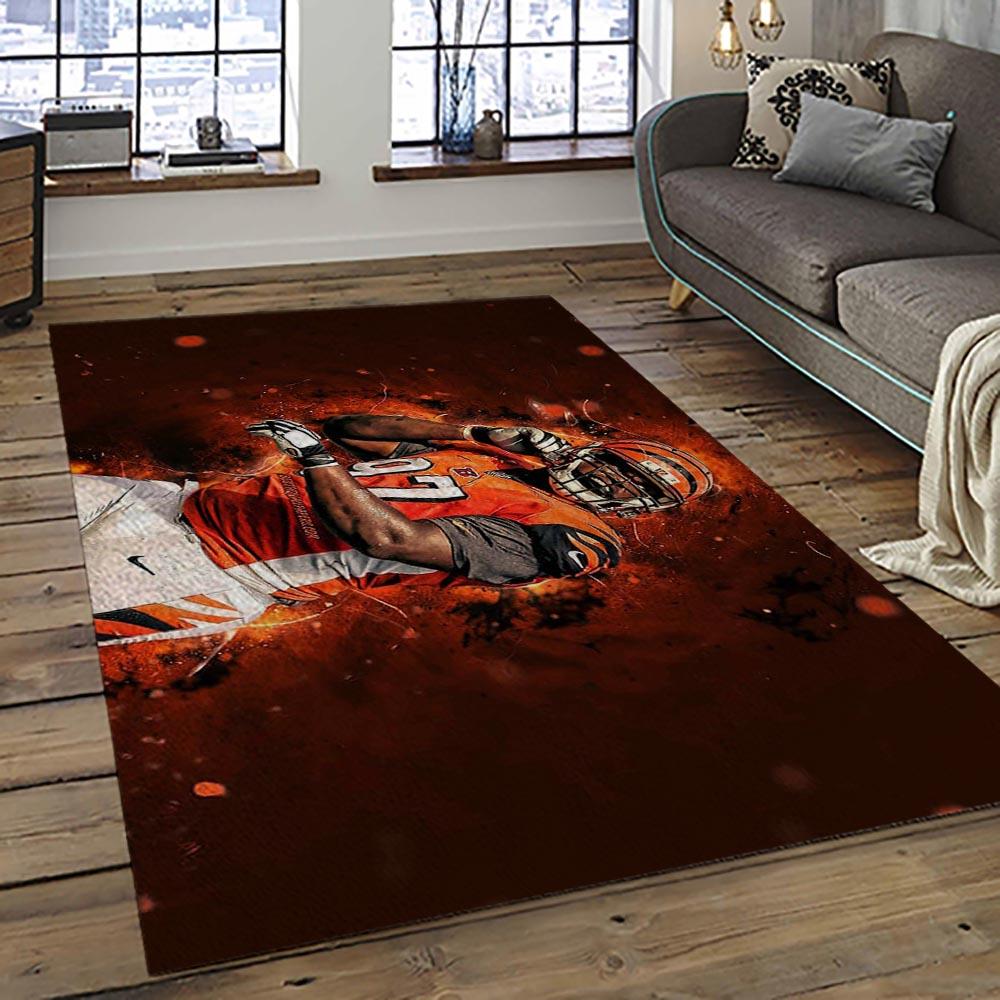 NFL Cincinnati Bengals Football Team Logo Sport Carpet Area Rug Who Dey Nation Gift For Friends CNNS43