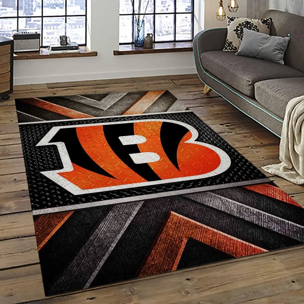 NFL Cincinnati Bengals Football Team Logo Sport Carpet Area Rug Who Dey Nation Gift For Friends CNNS52