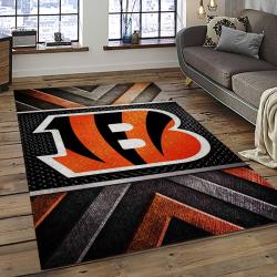 NFL Cincinnati Bengals Football Team Logo Sport Carpet Area Rug Who Dey Nation Gift For Friends CNNS52
