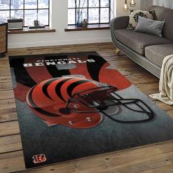 NFL Cincinnati Bengals Football Team Logo Sport Carpet Area Rug Who Dey Nation Gift For Friends CNNS55