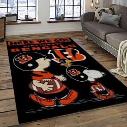 NFL Cincinnati Bengals Football Team Logo Sport Carpet Area Rug Who Dey Nation Gift For Friends CNNS65