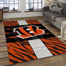 NFL Cincinnati Bengals Football Team Logo Sport Carpet Area Rug Who Dey Nation Gift For Friends CNNS67