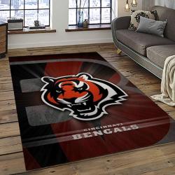 NFL Cincinnati Bengals Football Team Logo Sport Carpet Area Rug Who Dey Nation Gift For Friends CNNS70