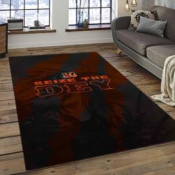 NFL Cincinnati Bengals Football Team Logo Sport Carpet Area Rug Who Dey Nation Gift For Friends CNNS74