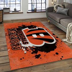 NFL Cincinnati Bengals Football Team Logo Sport Carpet Area Rug Who Dey Nation Gift For Friends CNNS76