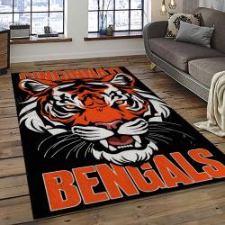 NFL Cincinnati Bengals Football Team Logo Sport Carpet Area Rug Who Dey Nation Gift For Friends CNNS78