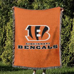 NFL Cincinnati Bengals Football Team Woven Tapestry Blanket Amazing Gift For Fans And Friends Home Decor CBW1