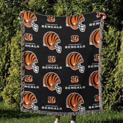 NFL Cincinnati Bengals Football Team Woven Tapestry Blanket Amazing Gift For Fans And Friends Home Decor CBW10