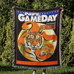 NFL Cincinnati Bengals Football Team Woven Tapestry Blanket Amazing Gift For Fans And Friends Home Decor CBW15