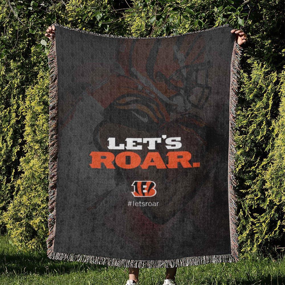 NFL Cincinnati Bengals Football Team Woven Tapestry Blanket Amazing Gift For Fans And Friends Home Decor CBW20