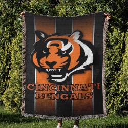 NFL Cincinnati Bengals Football Team Woven Tapestry Blanket Amazing Gift For Fans And Friends Home Decor CBW28