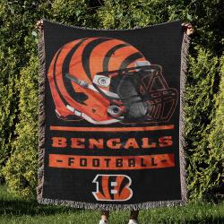 NFL Cincinnati Bengals Football Team Woven Tapestry Blanket Amazing Gift For Fans And Friends Home Decor CBW30