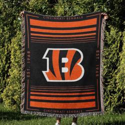 NFL Cincinnati Bengals Football Team Woven Tapestry Blanket Amazing Gift For Fans And Friends Home Decor CBW41