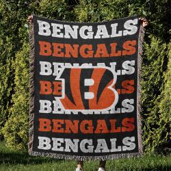 NFL Cincinnati Bengals Football Team Woven Tapestry Blanket Amazing Gift For Fans And Friends Home Decor CBW42