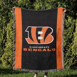 NFL Cincinnati Bengals Football Team Woven Tapestry Blanket Amazing Gift For Fans And Friends Home Decor CBW43