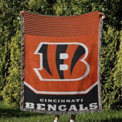 NFL Cincinnati Bengals Football Team Woven Tapestry Blanket Amazing Gift For Fans And Friends Home Decor CBW44