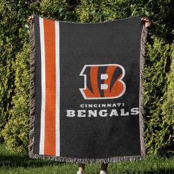NFL Cincinnati Bengals Football Team Woven Tapestry Blanket Amazing Gift For Fans And Friends Home Decor CBW47