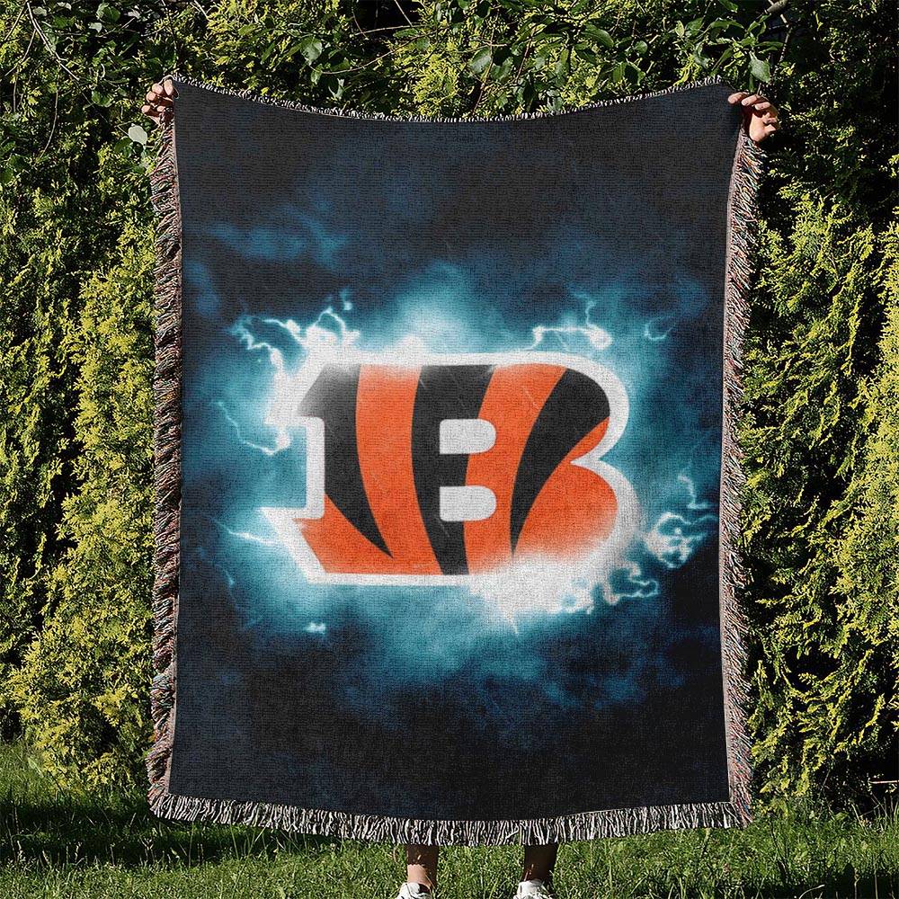 NFL Cincinnati Bengals Football Team Woven Tapestry Blanket Amazing Gift For Fans And Friends Home Decor CBW5