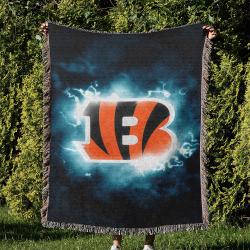 NFL Cincinnati Bengals Football Team Woven Tapestry Blanket Amazing Gift For Fans And Friends Home Decor CBW5