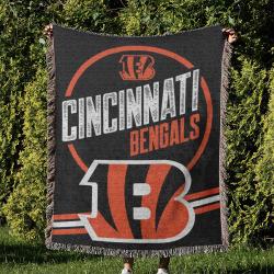 NFL Cincinnati Bengals Football Team Woven Tapestry Blanket Amazing Gift For Fans And Friends Home Decor CBW50