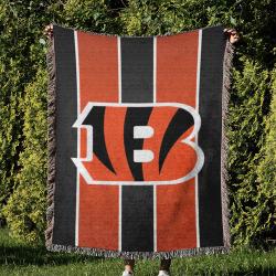 NFL Cincinnati Bengals Football Team Woven Tapestry Blanket Amazing Gift For Fans And Friends Home Decor CBW7