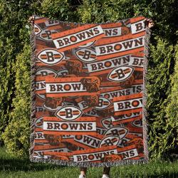 NFL Cleveland Browns Football Team Woven Tapestry Blanket Amazing Gift For Fans And Friends Home Decor CBW13