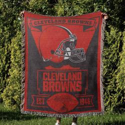NFL Cleveland Browns Football Team Woven Tapestry Blanket Amazing Gift For Fans And Friends Home Decor CBW14
