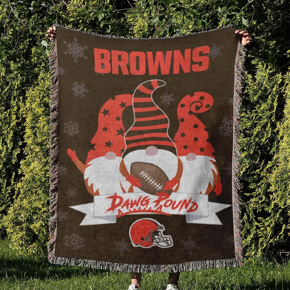 NFL Cleveland Browns Football Team Woven Tapestry Blanket Amazing Gift For Fans And Friends Home Decor CBW15