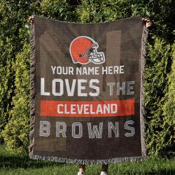 NFL Cleveland Browns Football Team Woven Tapestry Blanket Amazing Gift For Fans And Friends Home Decor CBW20