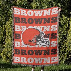 NFL Cleveland Browns Football Team Woven Tapestry Blanket Amazing Gift For Fans And Friends Home Decor CBW22