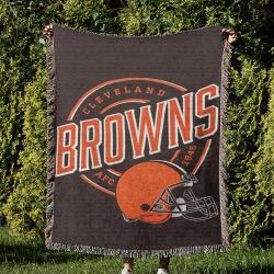 NFL Cleveland Browns Football Team Woven Tapestry Blanket Amazing Gift For Fans And Friends Home Decor CBW26