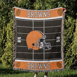NFL Cleveland Browns Football Team Woven Tapestry Blanket Amazing Gift For Fans And Friends Home Decor CBW27