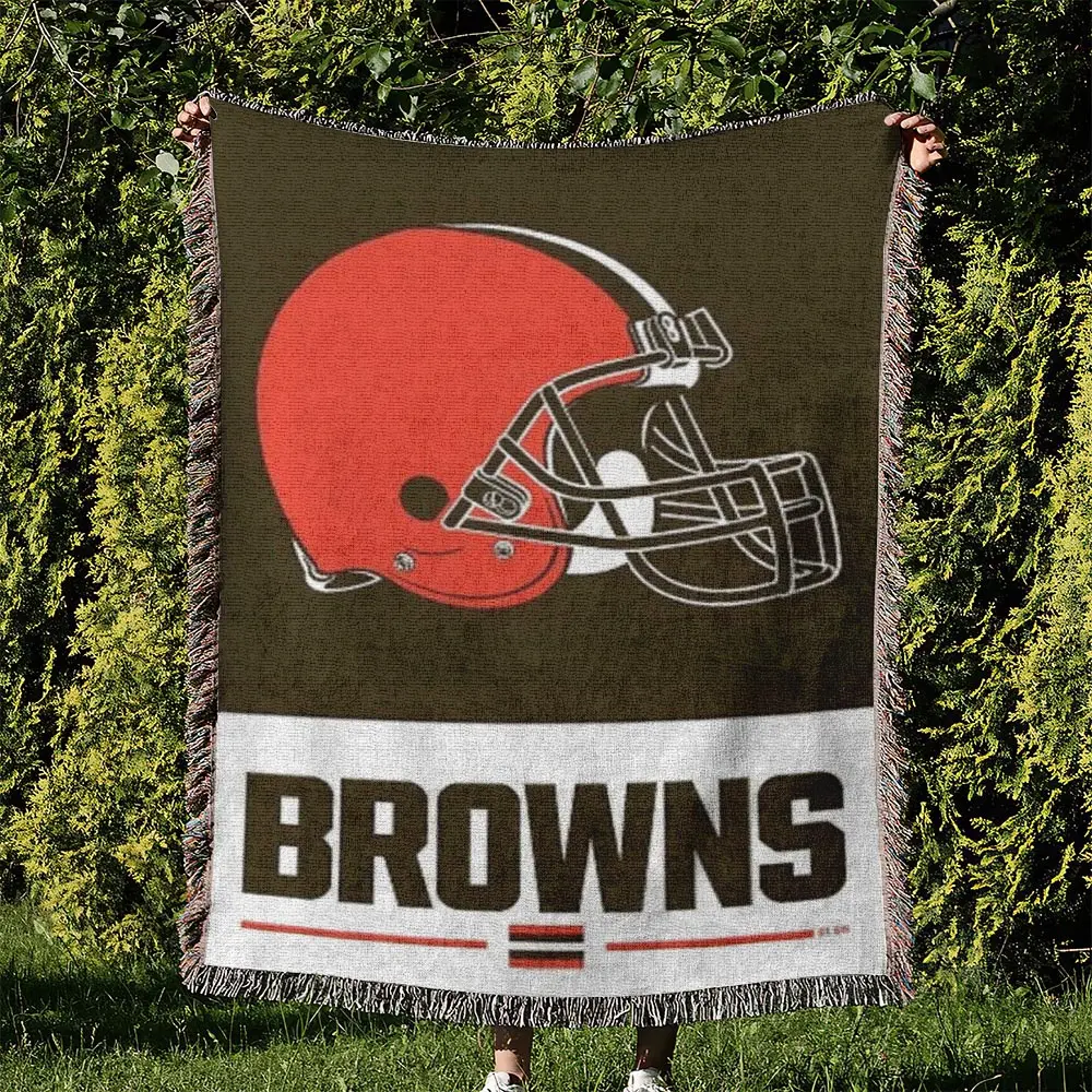 NFL Cleveland Browns Football Team Woven Tapestry Blanket Amazing Gift For Fans And Friends Home Decor CBW8