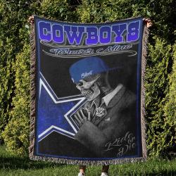NFL Dallas Cowboy Football Team Woven Tapestry Blanket Amazing Gift For Fans And Friends Home Decor DBW12