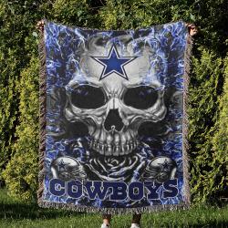 NFL Dallas Cowboy Football Team Woven Tapestry Blanket Amazing Gift For Fans And Friends Home Decor DBW17