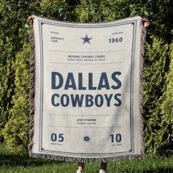 NFL Dallas Cowboy Football Team Woven Tapestry Blanket Amazing Gift For Fans And Friends Home Decor DBW23