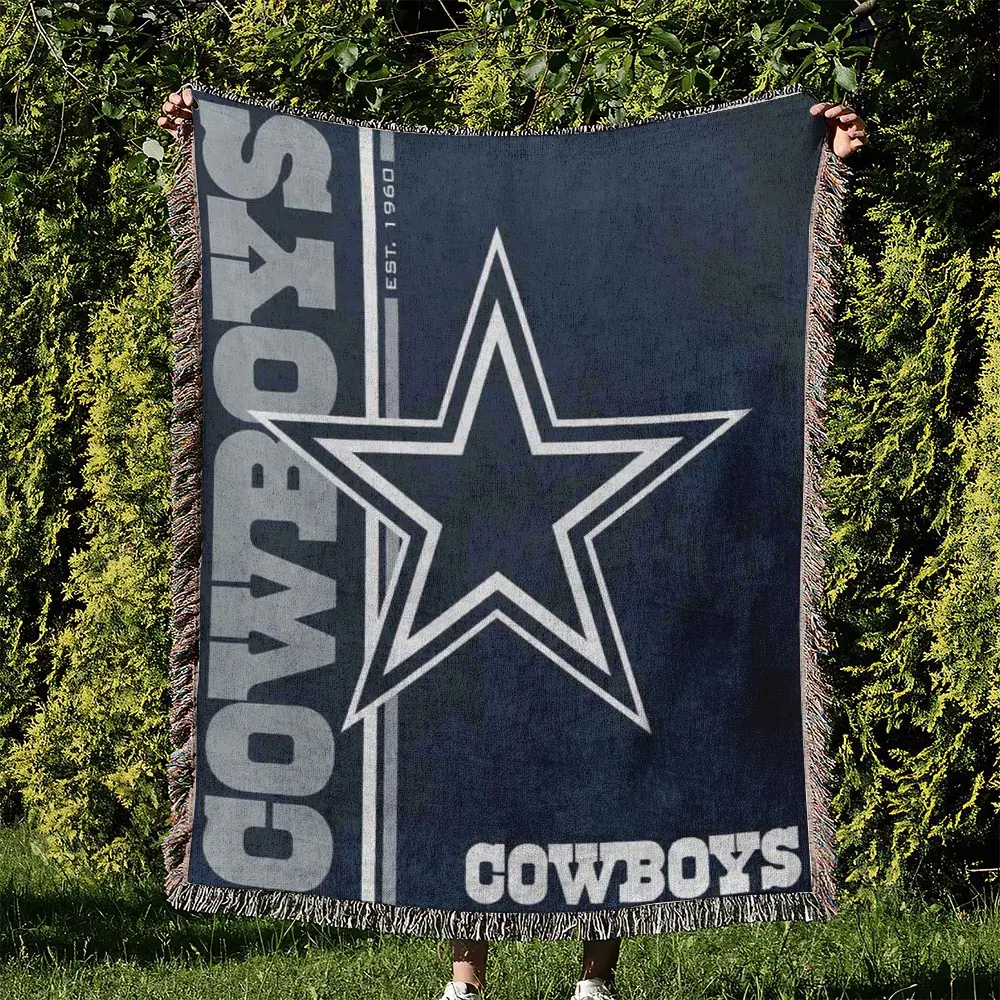 NFL Dallas Cowboy Football Team Woven Tapestry Blanket Amazing Gift For Fans And Friends Home Decor DBW35