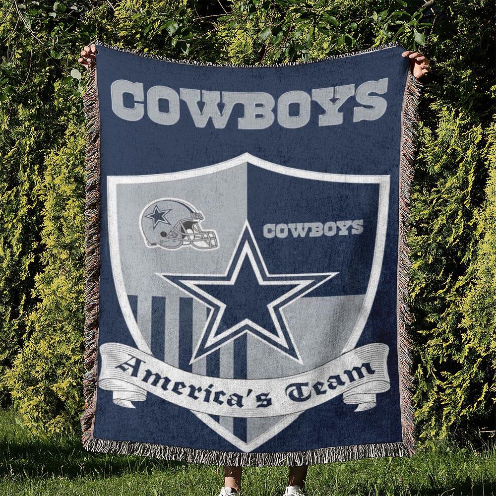 NFL Dallas Cowboy Football Team Woven Tapestry Blanket Amazing Gift For Fans And Friends Home Decor DBW5