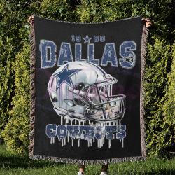 NFL Dallas Cowboy Football Team Woven Tapestry Blanket Amazing Gift For Fans And Friends Home Decor DBW8