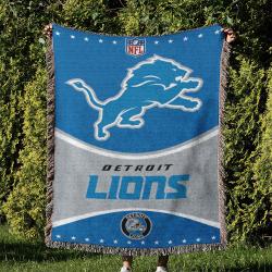 NFL Detroit Lions Football Team Woven Tapestry Blanket Amazing Gift For Fans And Friends Home Decor DLW11