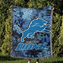 NFL Detroit Lions Football Team Woven Tapestry Blanket Amazing Gift For Fans And Friends Home Decor DLW17