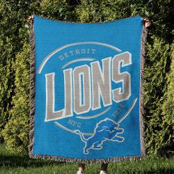 NFL Detroit Lions Football Team Woven Tapestry Blanket Amazing Gift For Fans And Friends Home Decor DLW26