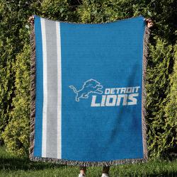 NFL Detroit Lions Football Team Woven Tapestry Blanket Amazing Gift For Fans And Friends Home Decor DLW28