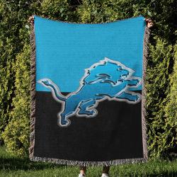 NFL Detroit Lions Football Team Woven Tapestry Blanket Amazing Gift For Fans And Friends Home Decor DLW4